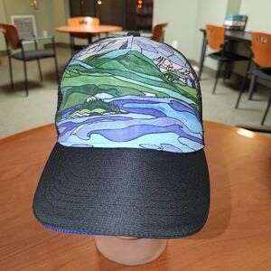 Glacier National Park Embroidered Trucker Mesh Snapback Cap Hat